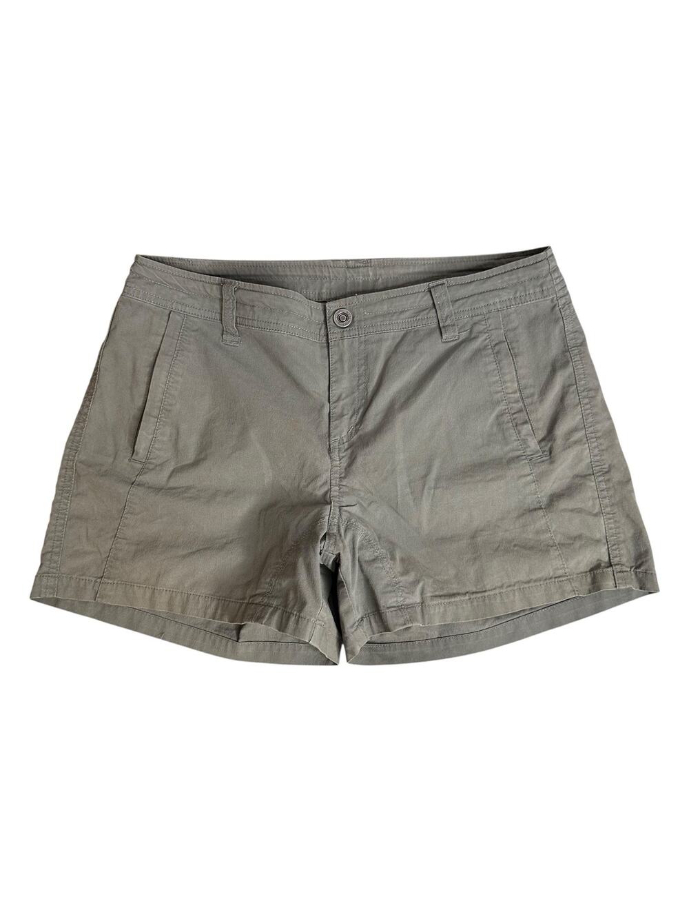Kuhl Shorts Womens 8 Olive Green Casual Camp Hiking Travel Pockets Drawstring ￼